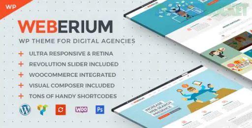 Weberium Theme | Responsive WordPress Theme Tailored for Digital Agencies 1.30