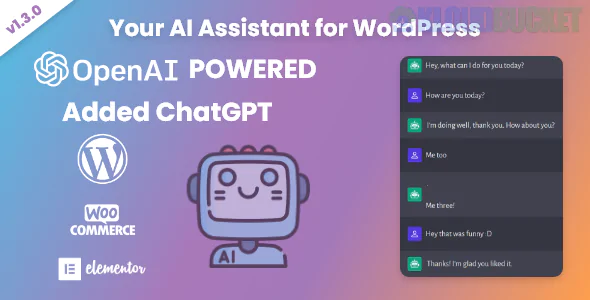 Your AI Assistant for WordPress - OpenAI - ChatGPT 1.3.1