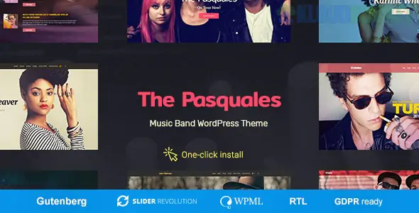 The Pasquales - Music Band, DJ and Artist WP Theme 1.1.0