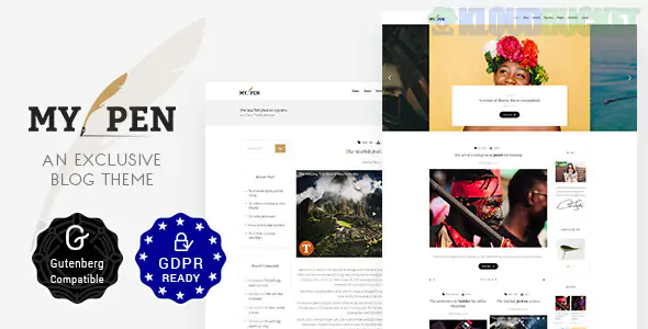 My Pen - Minimal Blog WordPress Theme 1.0.1