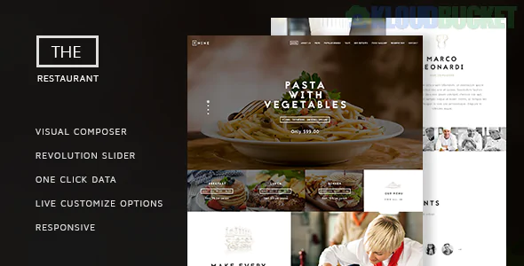 The Restaurant - Restauranteur and Catering One Page Theme 1.4.1