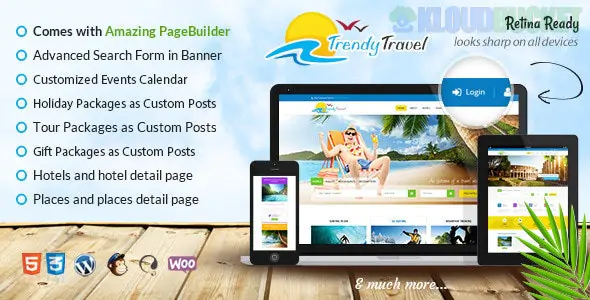 Trendy Travel - Tour Travel WordPress Agency Theme 6.5