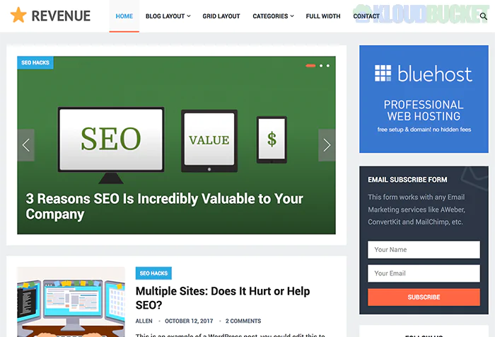 Revenue WordPress Theme By HappyThemes 1.4