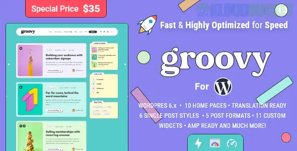 Groovy - Modern & Lightweight Blog for WordPress 2.3.0