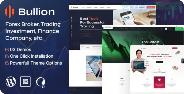 Bullion - Forex Broker & Trading WordPress Theme 1.3