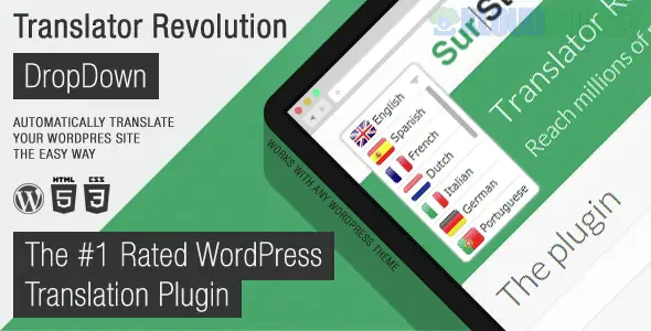 Ajax Translator Revolution DropDown WP Plugin 2.2