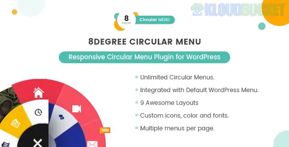 8Degree Circular Menu - Responsive Circular Menu Plugin for WordPress 1.0.5