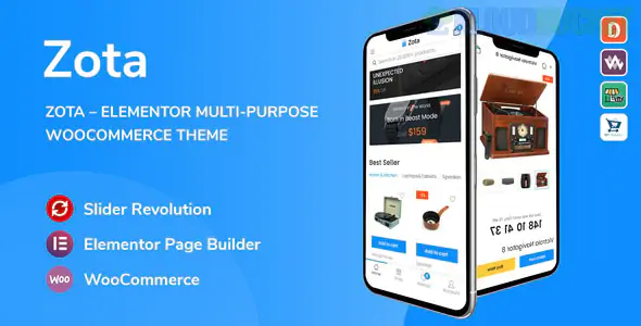 Zota | Elementor Multi-Purpose WooCommerce Theme 1.3.7