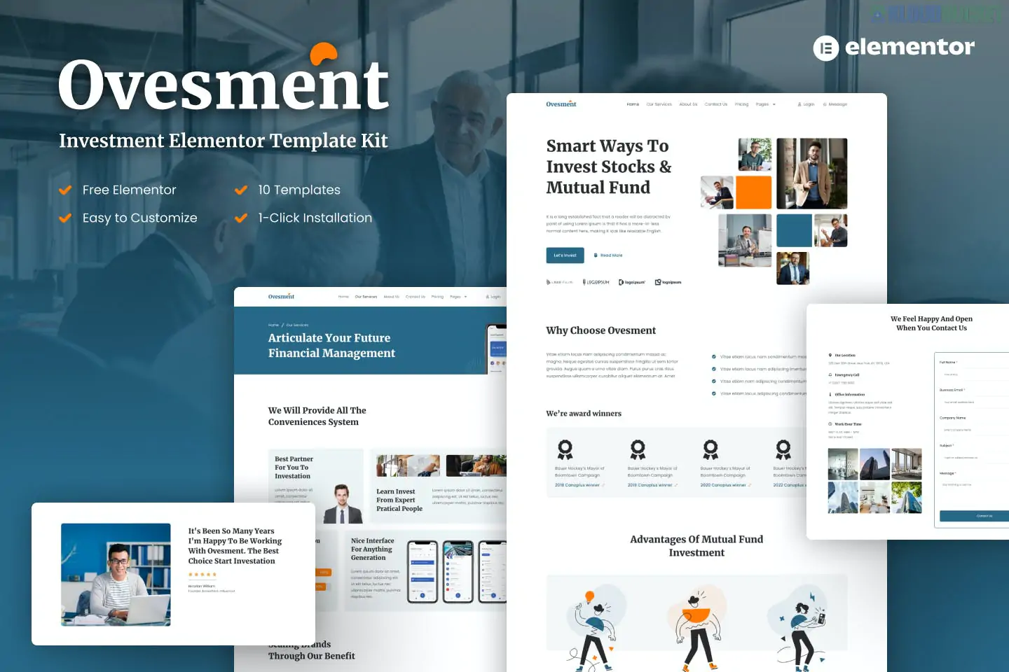 Urban - Dark Digital Agency & Portfolios Elementor Template Kit