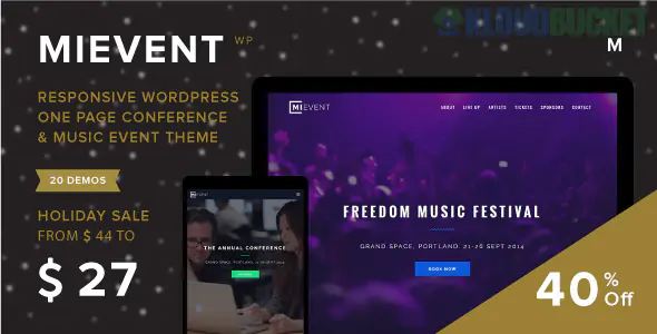 MiEvent - Responsive Event & Music WordPress Theme