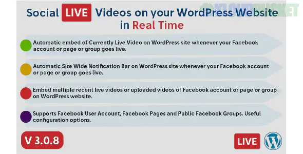 Social Live Video Auto Embed for WordPress 4.1.1