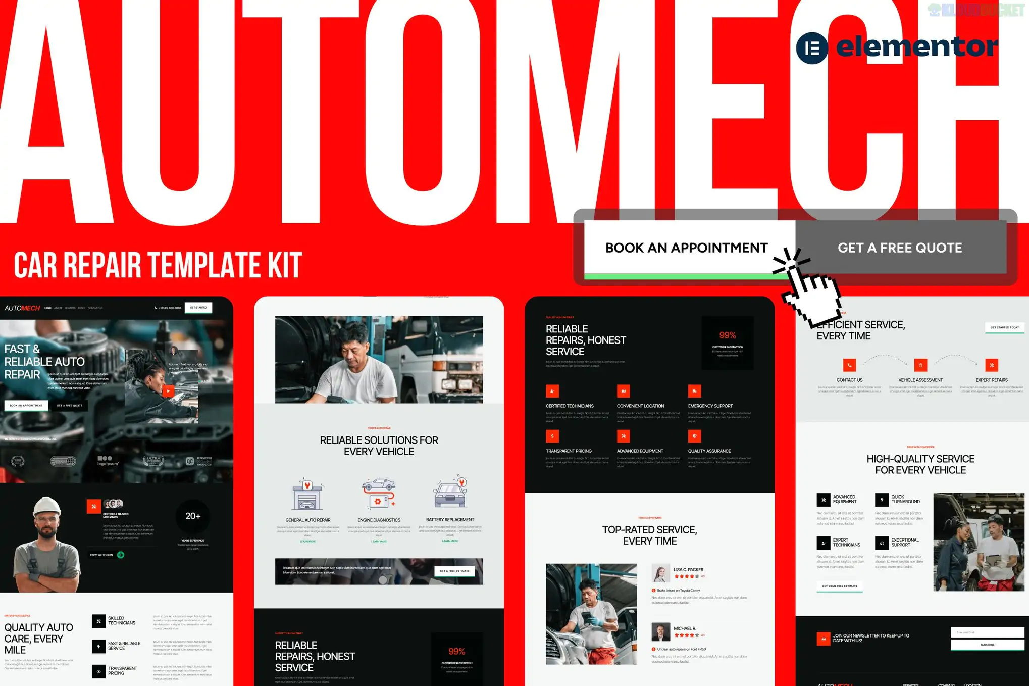 Automech - Auto Repair Service Elementor Template Kit 1.1.1