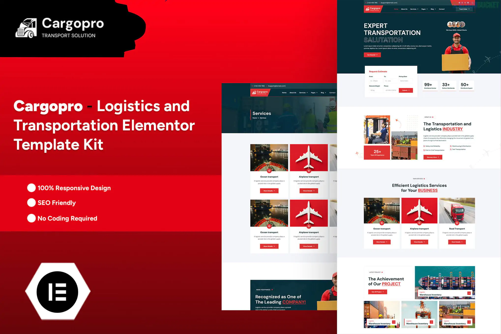 Cargopro - Logistics & Transportation Elementor Pro Template Kit 1.1.1