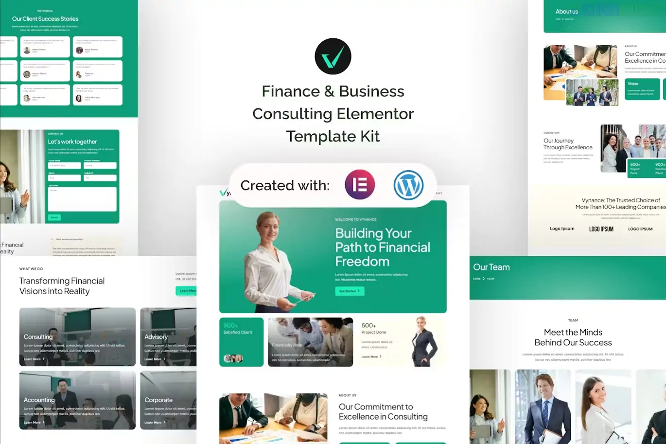 Vynance - Finance & Business Consulting Elementor Template Kit 1.1.1