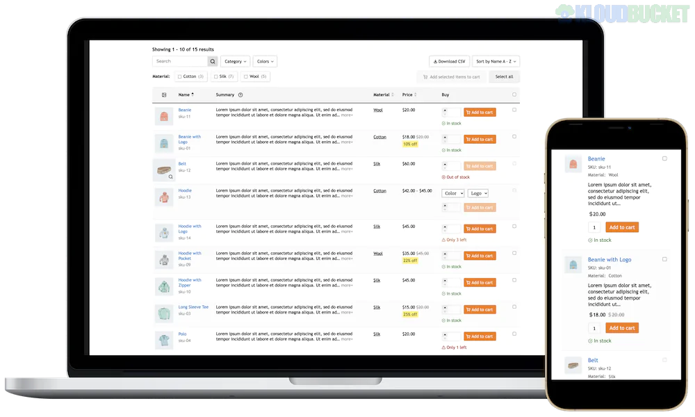 WooCommerce Product Table PRO 3.9.0