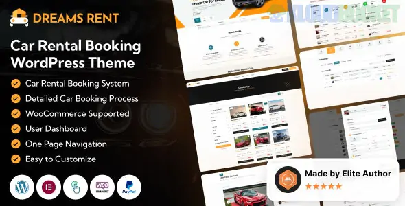 Dreams Rent - Car Rental Booking Management WordPress Theme 1.0.4