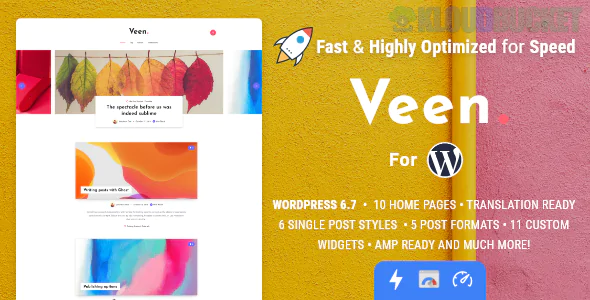 Veen | Minimal Lightweight AMP Blog for WordPress 2.6.0