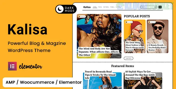 Kalisa | Blog & Magazine WordPress Theme 2.1