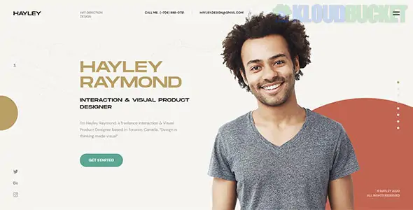 Hayley - Personal CV/Resume WordPress Theme 1.1.0