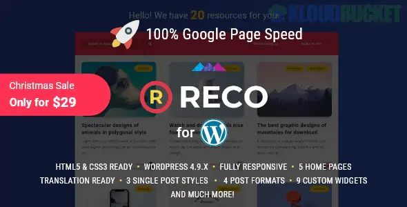 Reco | Minimal Theme for Freebies 5.1.0
