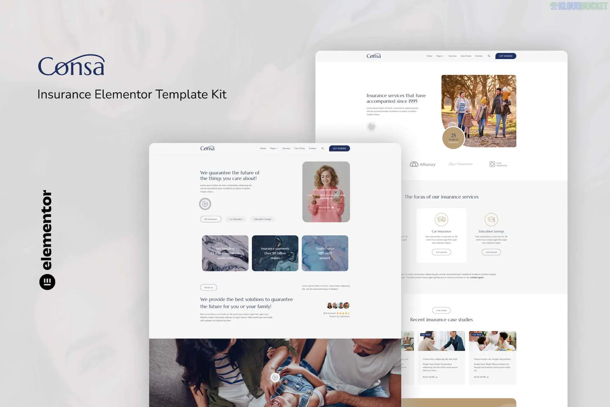 Consa - Insurance Elementor Template Kit