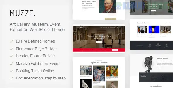 Muzze - Museum Art Gallery Exhibition WordPress Theme 1.6.8