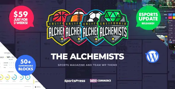 Alchemists | Sports, eSports & Gaming Club and News WordPress Theme  4.6.0