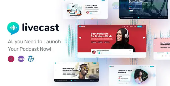 Livecast - Podcast WordPress Theme 1.0.7