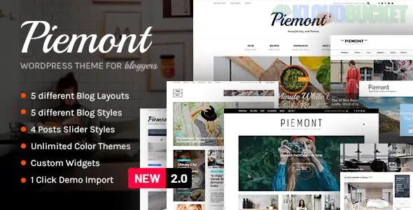 Piemont - Travel & Lifestyle WordPress Blog theme 2.3