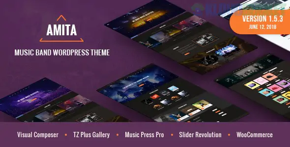 AMITA - Music Band WordPress Theme 1.5.3