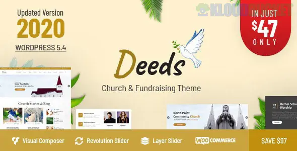 Deeds - Best Responsive Nonprofit Church WordPress Theme 10.5.2