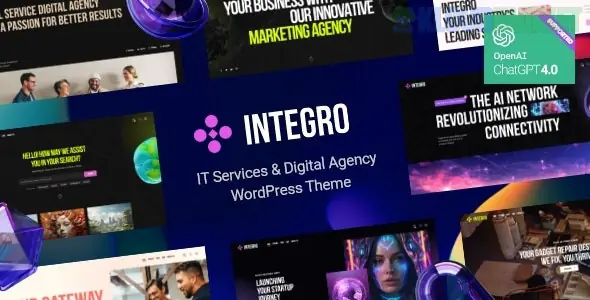 Integro - IT Services & Digital Agency WordPress Theme 1.5