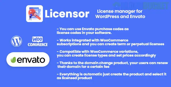 Licensor - License manager for WooCommerce and Envato 1.0.1