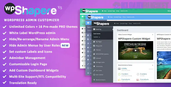 WPShapere - Wordpress Admin Theme 8.0.0