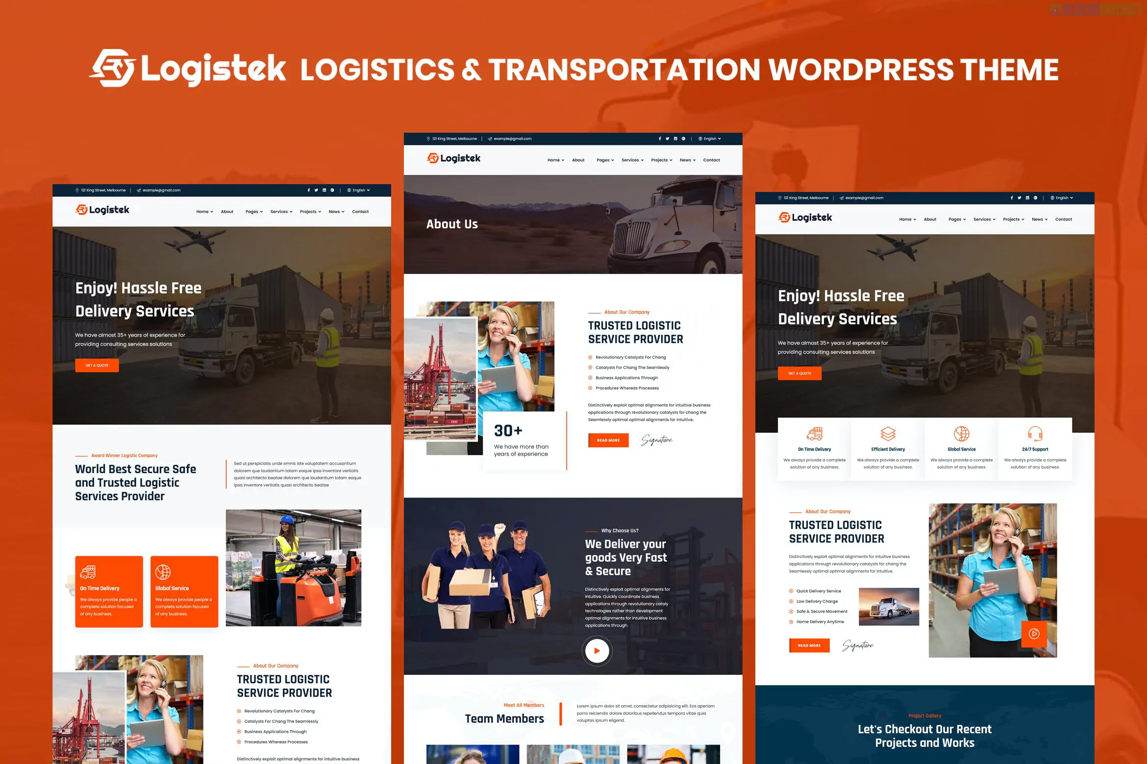 Logistek - Logistics & Transportation WordPress 1.3