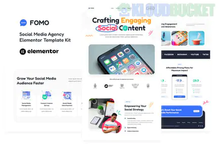 FOMO - Social Media Marketing Agency Elementor Template Kit 1.1.1