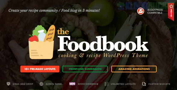 Foodbook - Recipe Community, Blog, Food & Restaurant Theme 1.1.2