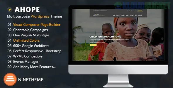 Ahope - Nonprofit WordPress Theme 2.3.0
