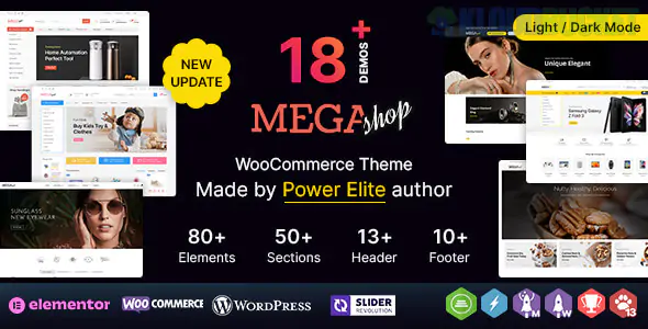 Mega Shop WP Theme | Multipurpose Elementor WooCommerce Theme 3.0.2