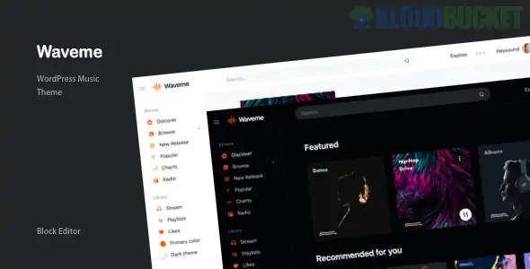 Waveme - Music Platform WordPress Theme 8.0