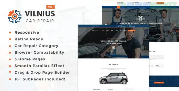 Vilnius || Auto Mechanic & Car Repair WordPress Theme 1.5