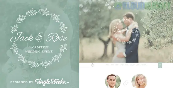 Jack & Rose - A Whimsical WordPress Wedding Theme 1.5.8