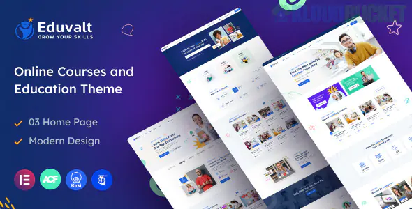 Eduvalt - Online Courses & Education WordPress Theme + RTL 2.0.2