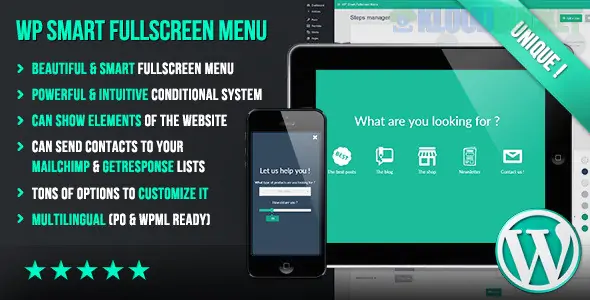 WP Smart Fullscreen Menu - WordPress Plugin 1.048