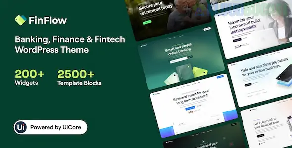 FinFlow - Banking, Finance & Fintech WordPress Theme 3.1.4