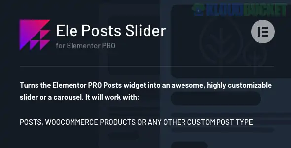 Ele Posts Slider - Any Post Type Slider for Elementor PRO1.0.3