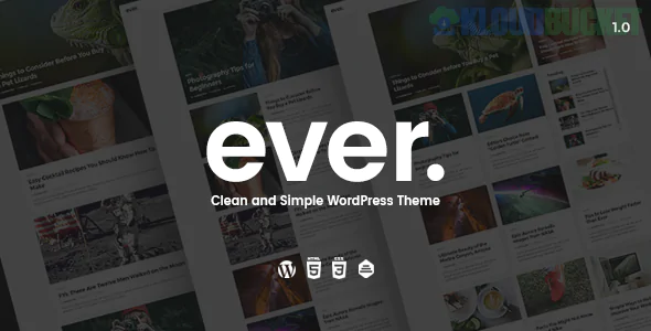 Ever - Clean and Simple WordPress Theme