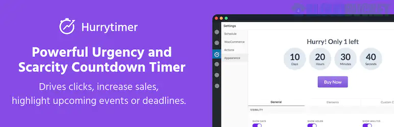 HurryTimer PRO - Scarcity and Urgency Countdown Timer for WordPress 2.17.0