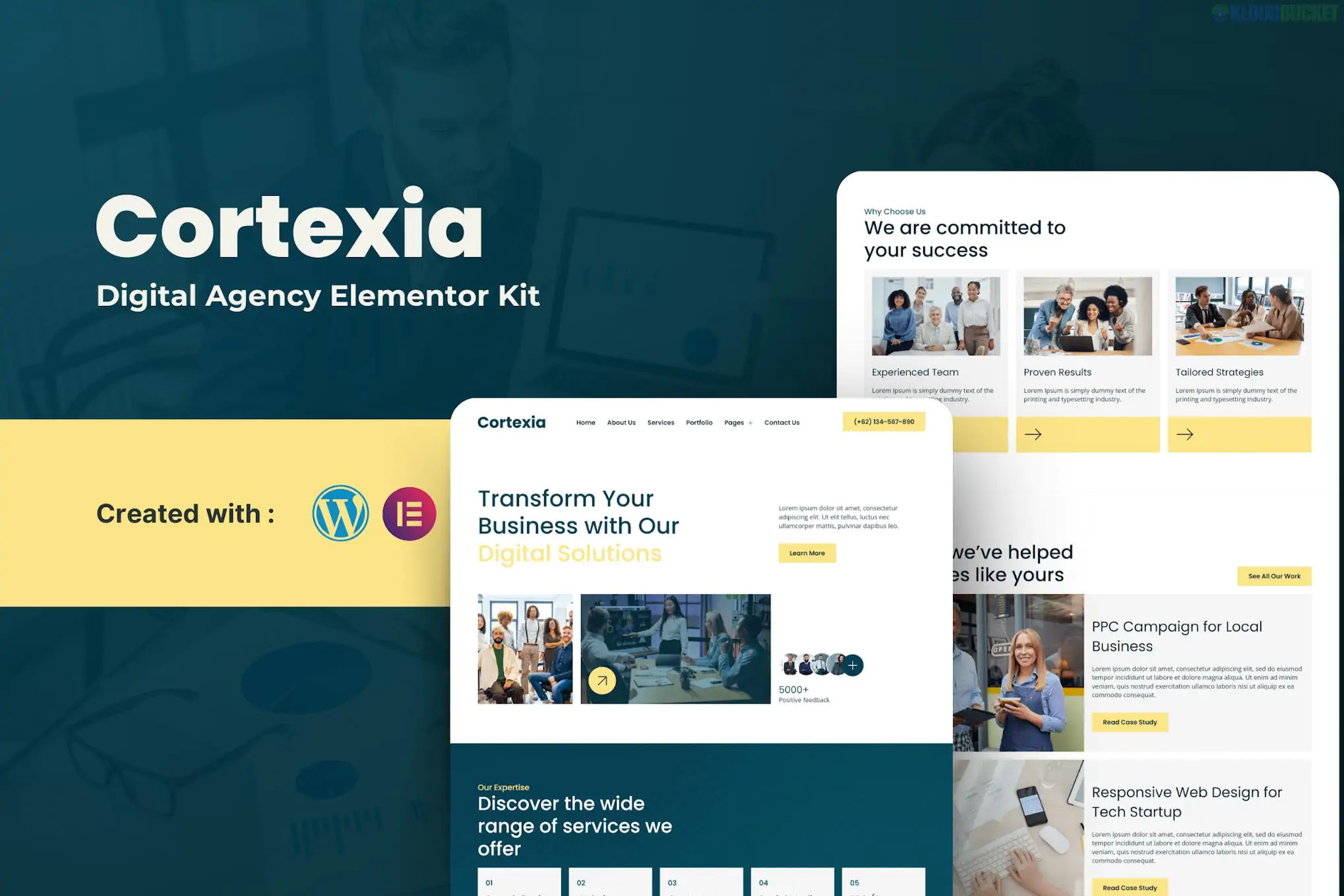 Cortexia - Digital Agency Elementor Template Kit 1.1.1