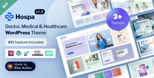 Hospa - Medical Clinic & Hospital Elementor WordPress Theme 1.8